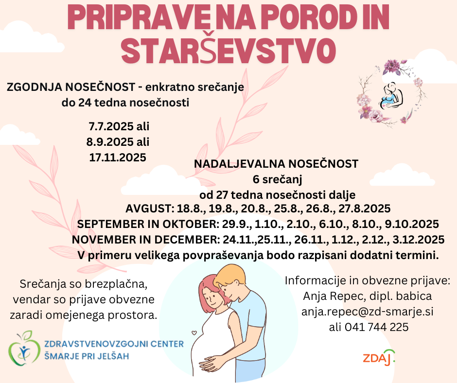 PRIPRAVE NA POROD IN STARSEVSTVO